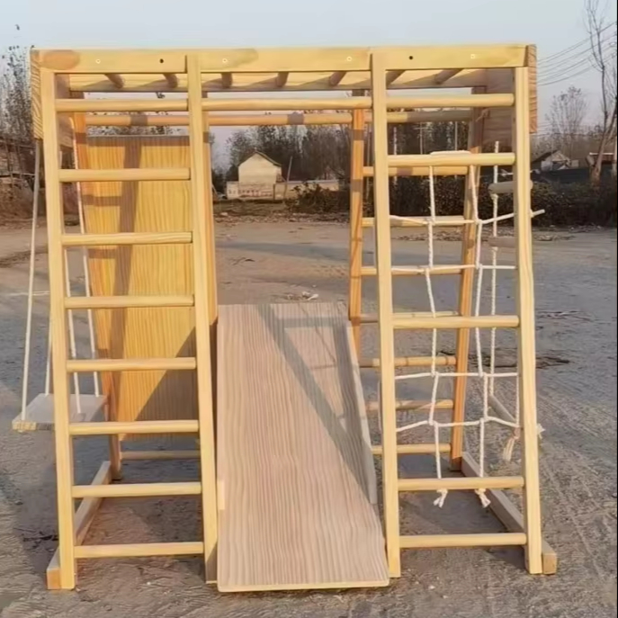 Kids Montessori Wooden Climbin - Kids Outdoor Climbing Frame recension och pris