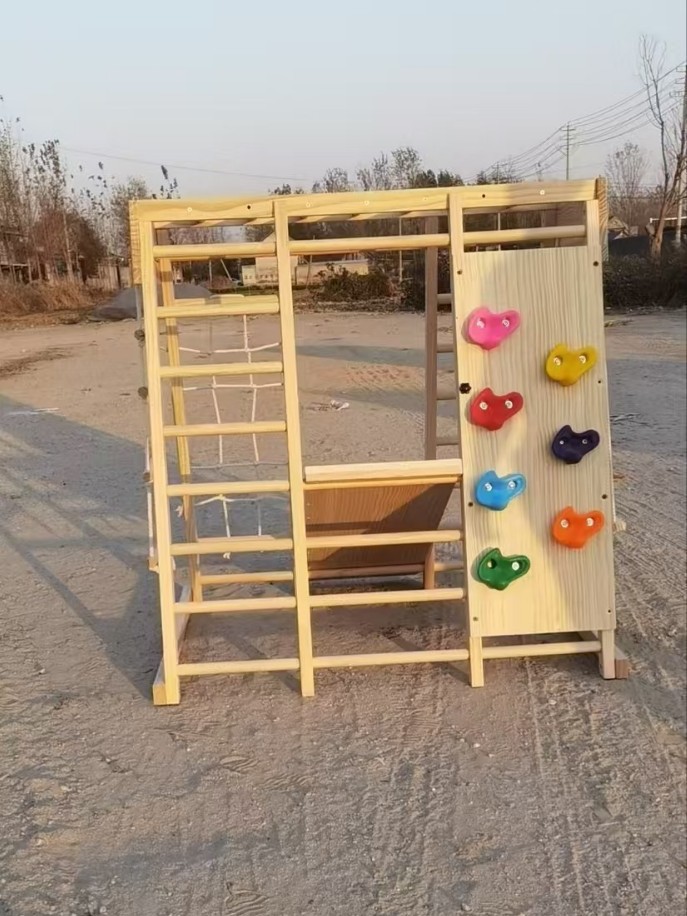 Kids Montessori Wooden Climbin - Kids Outdoor Climbing Frame recension och pris