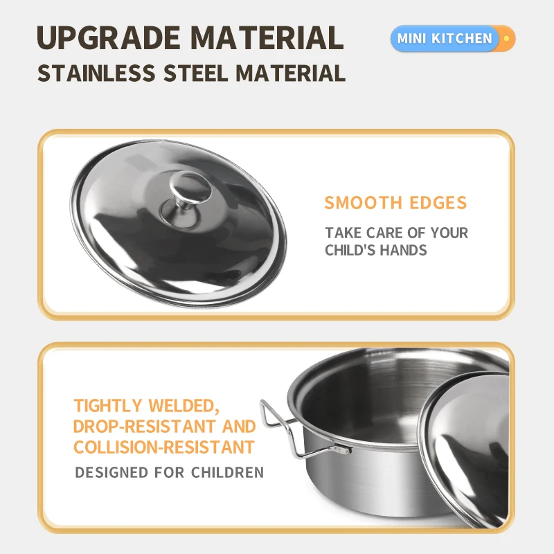 Stainless Steel Kids Kitchen T - Kids Outdoor Kitchen Accessories recension och pris
