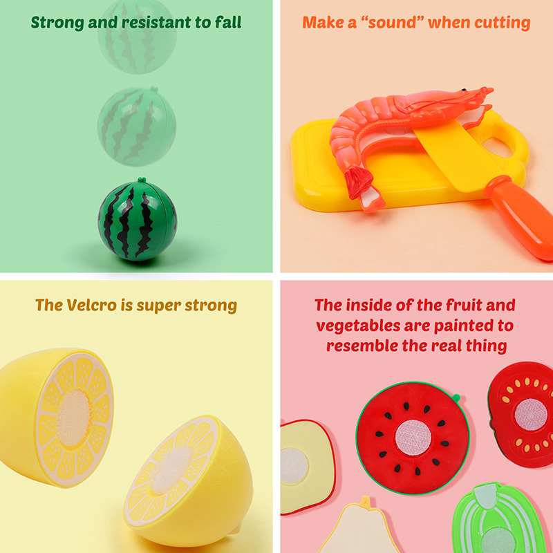 Children Toys Cutting Fruits a - Kids Outdoor Kitchen Accessories recension och pris