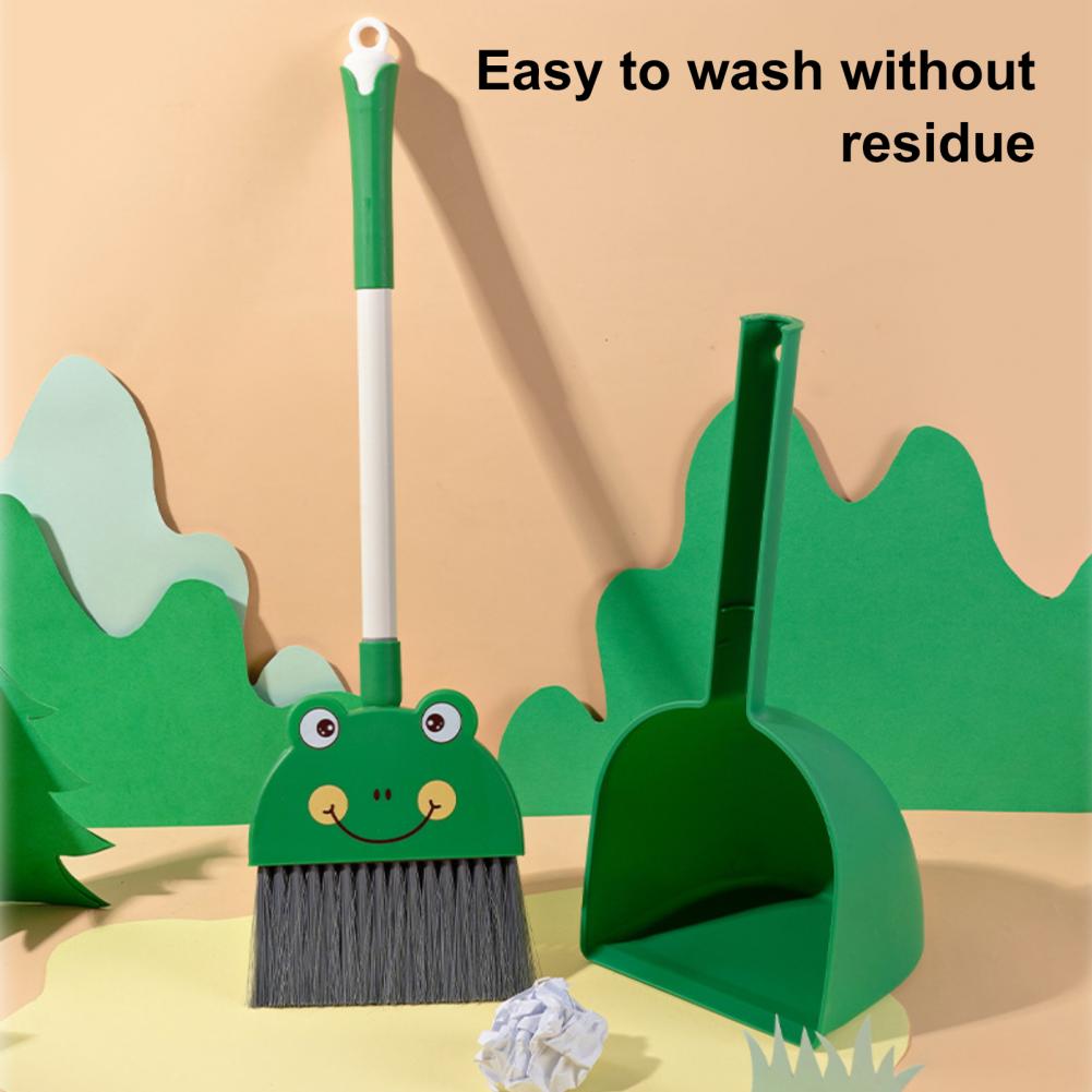 54cm Kids Broom and Dustpan Se - Kids Outdoor Broom recension och pris