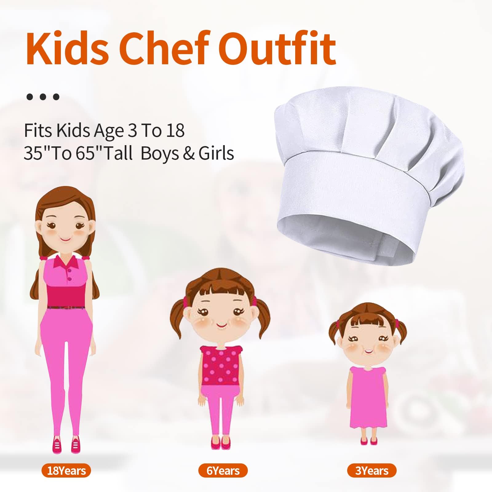 4PCS White Party Cap Hat Costu - Kids Outdoor Kitchen Accessories recension och pris